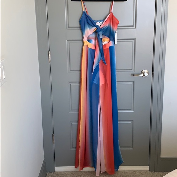 Red Dress Boutique Pants - L’Atiste By Amy Rainbow Jumpsuit
